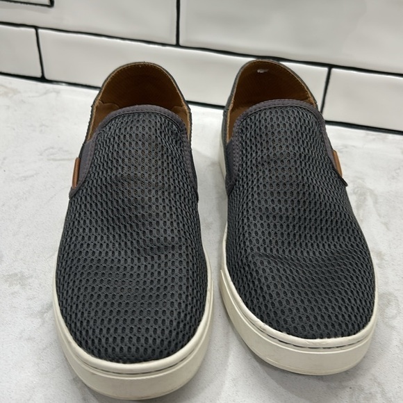 Olukai Pehuea Womens Size US 9.5 Gray Mesh Slip On Loafers Beach Comfort Shoes - Picture 2 of 14